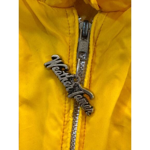Vintage Weather Tamer Yellow Windbreaker Jacket 80's - Women's Size M - Picture 8 of 10